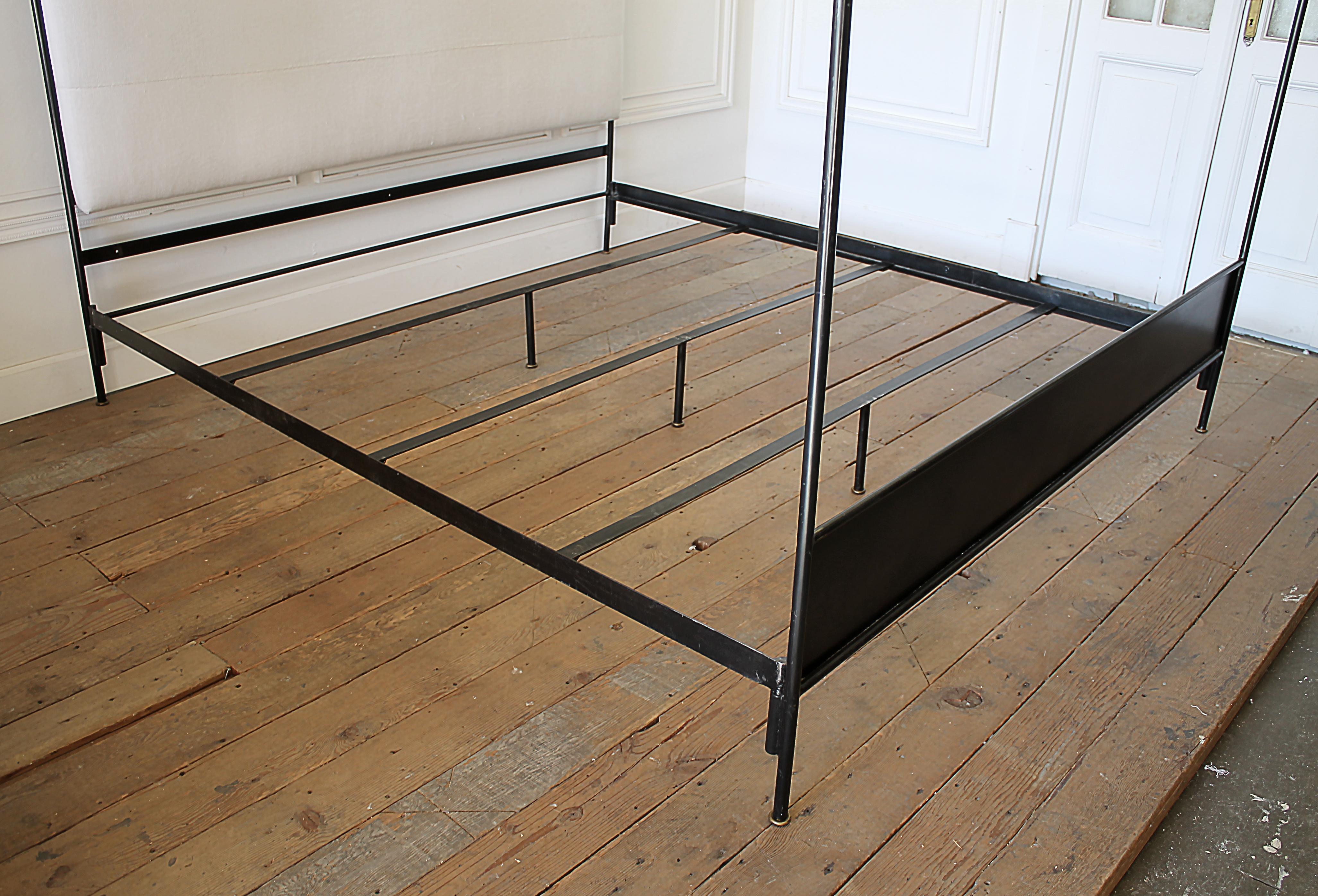 antique iron canopy bed