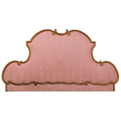 King Size Vintage Italian Giltwood Neoclassical Headboard, circa 1940