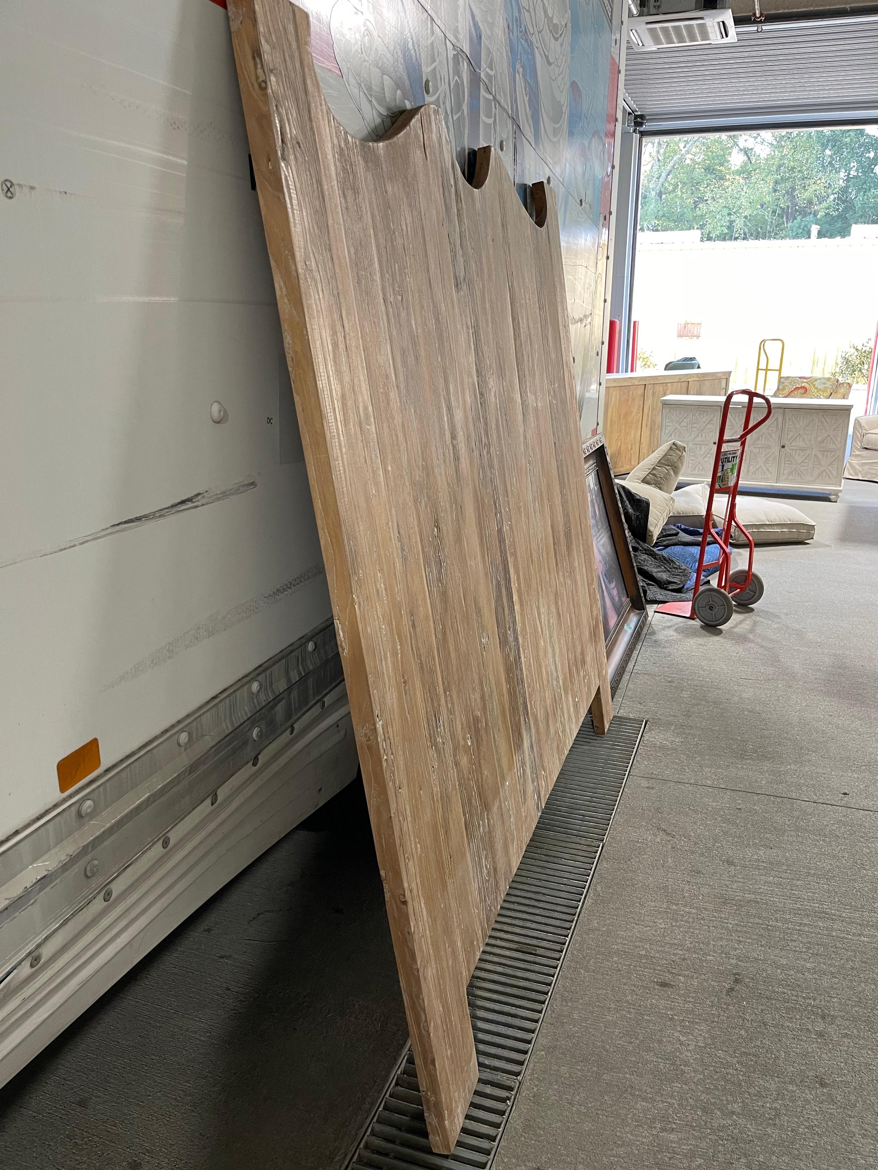 King Size Wood Headboard, 21st Century For Sale 1