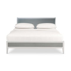 King Upholstered and Linen Wrapped Bed