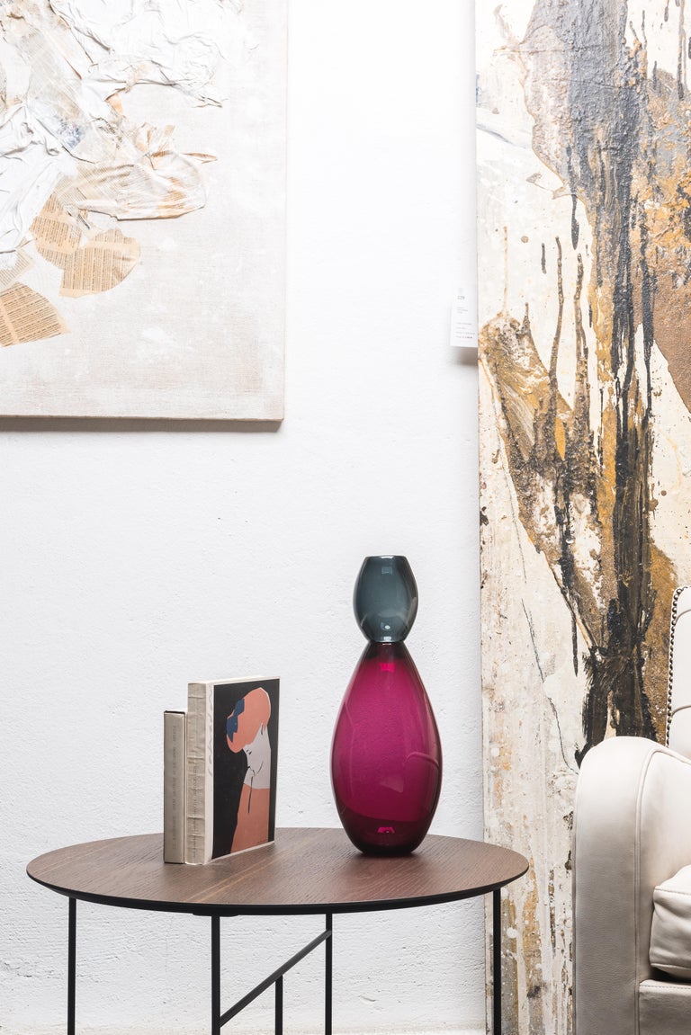 Italian 21st Century Karim Rashid King Vase Murano Glass Various Colors For Sale