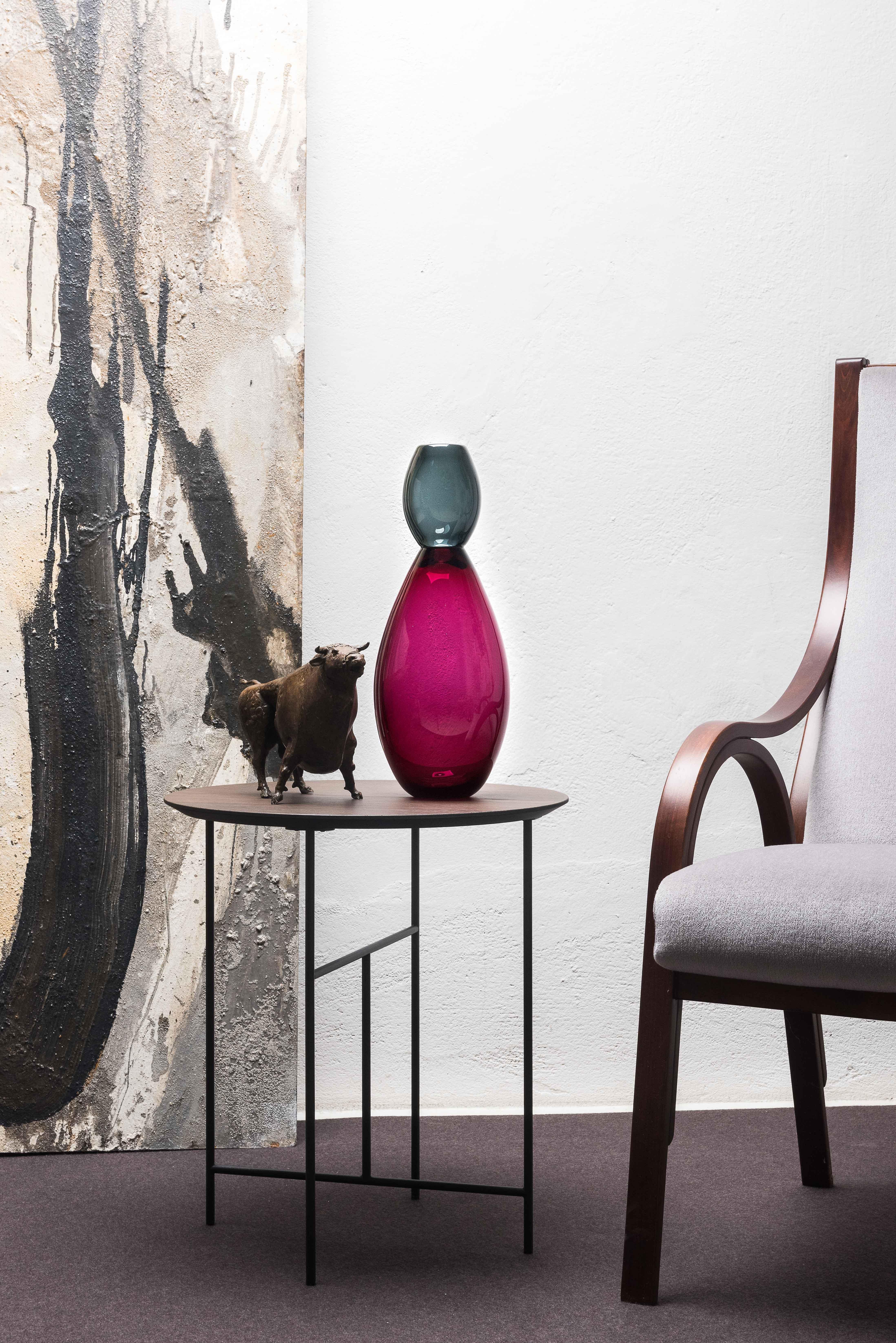 Contemporary King Violet Vase by Purho For Sale