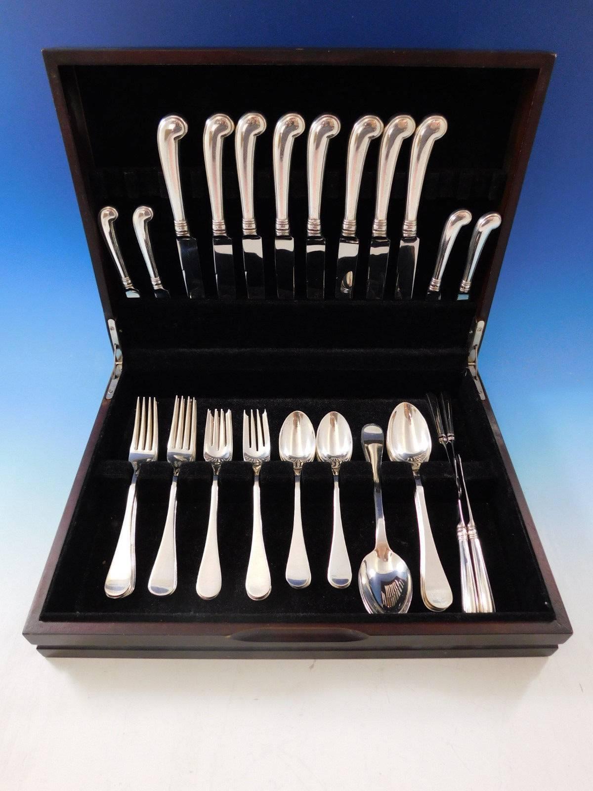 King William by Tiffany & Co Sterling silver Flatware set, 48 pieces. This set includes:

8 Knives, 8 7/8