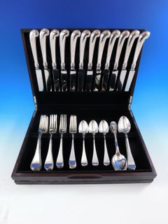 King William by Tiffany & Co. Sterling Silver Flatware Set for 12 Dinner 60 Pcs