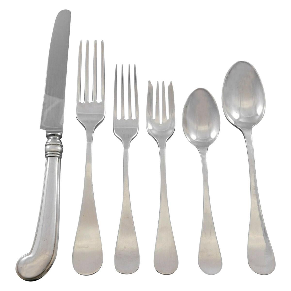 King William by Tiffany & Co Sterling Silver Flatware Set for 8 Dinner 48 Pieces For Sale