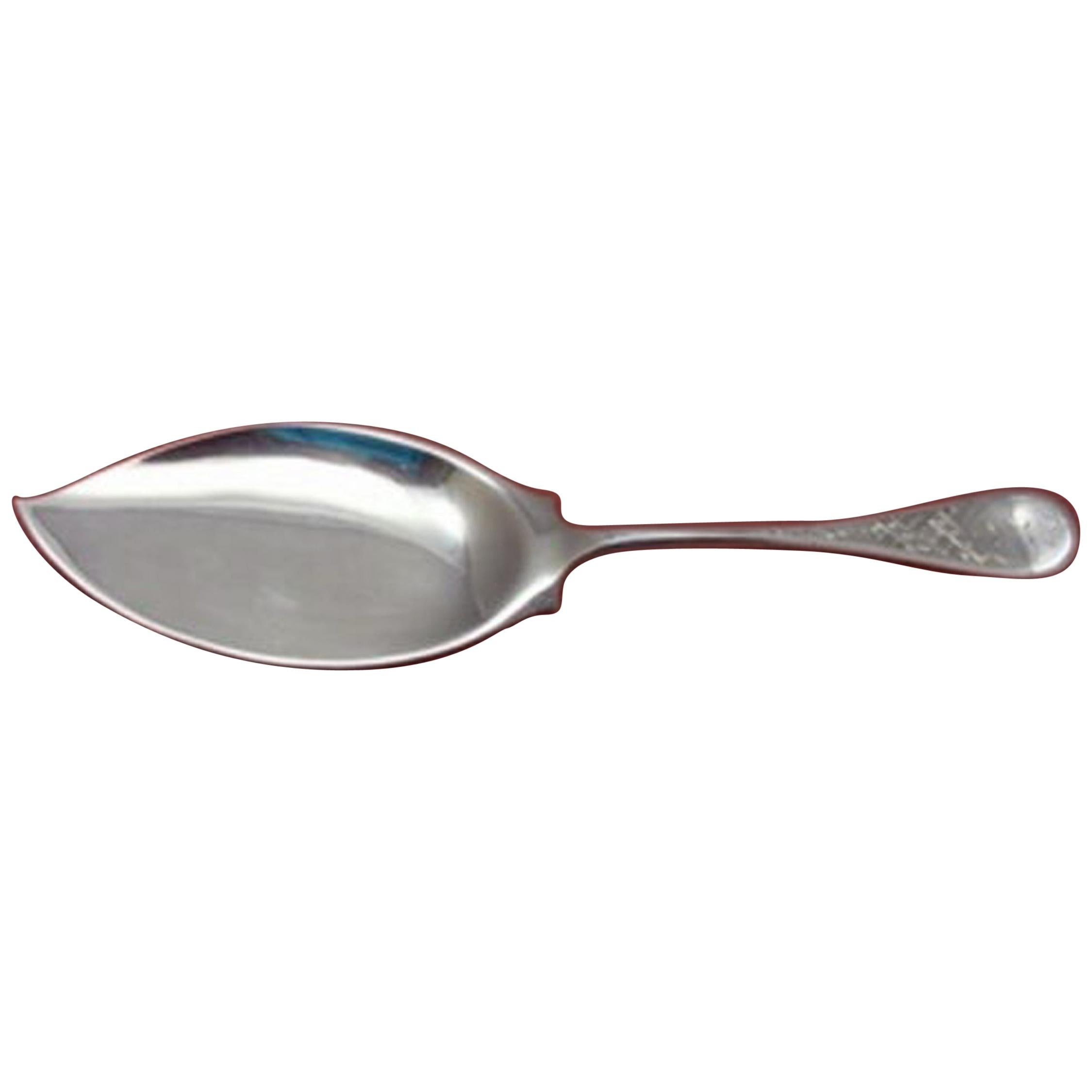 King William Engraved by Tiffany and Co Sterling Silver Ice Cream Spoon