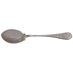 King William Engraved by Tiffany and Co Sterling Silver Ice Cream Spoon