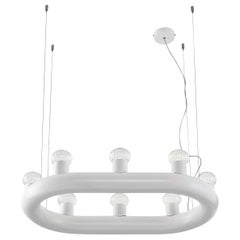 Kingdom Chandelier Matt White by Leo De Carlo