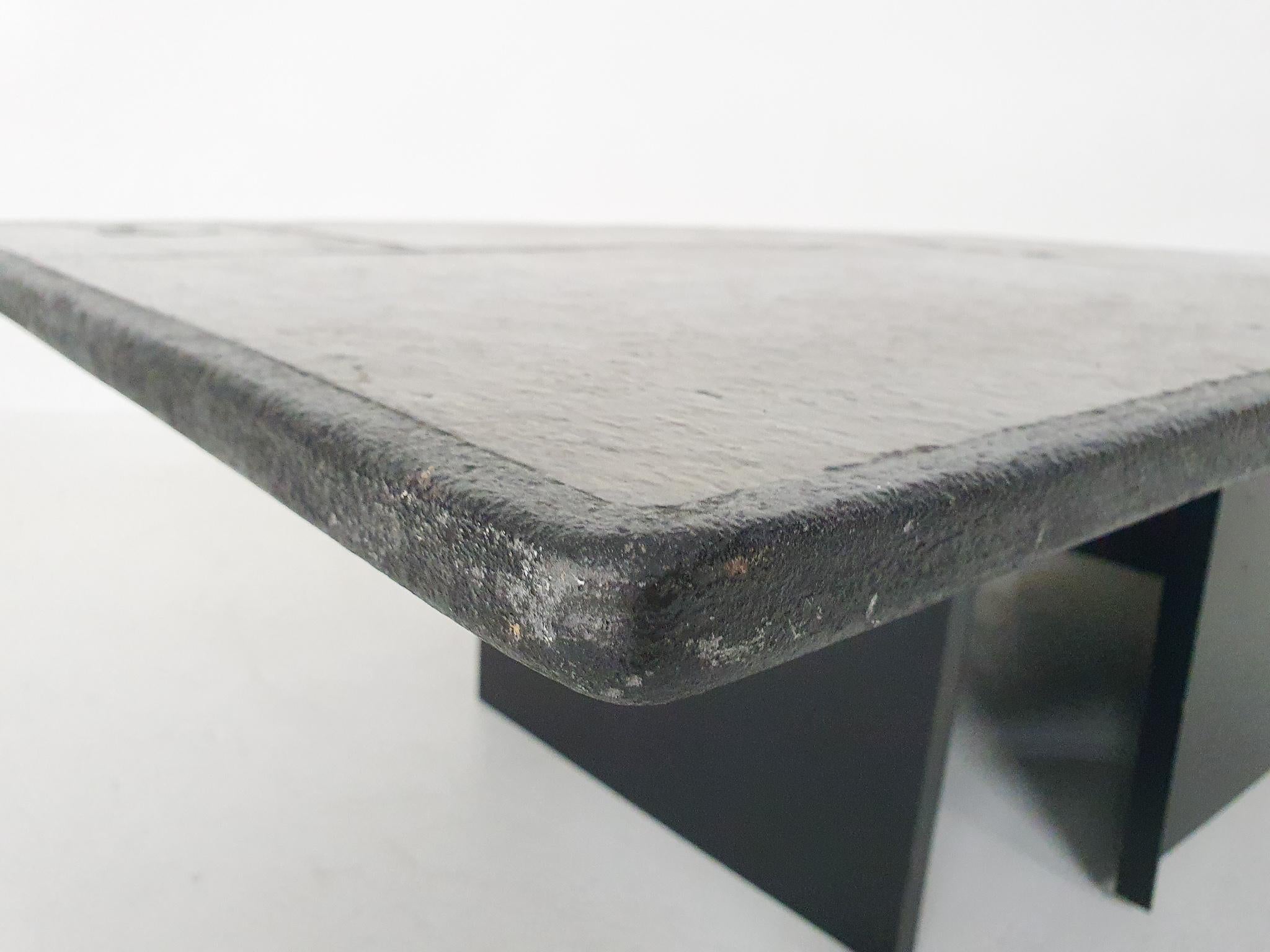 Kingma Attrb. Stone Coffee Table, The Netherlands, 1970's 4