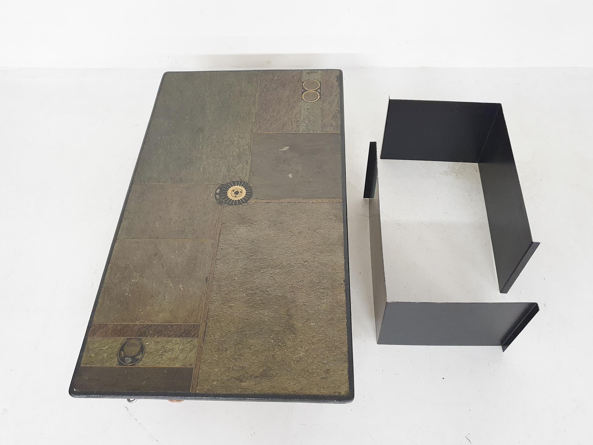 Kingma Attrb. Stone Coffee Table, The Netherlands, 1970's 8