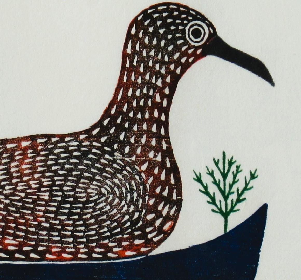 Giant Bird in a Canoe - Tribal Print by Kingmeata Etidloie