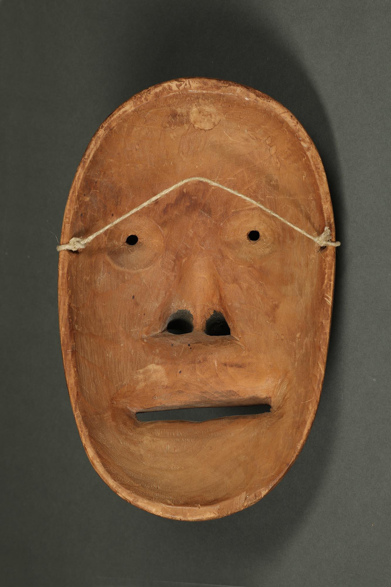 20th Century Kings Island Inuit Eskimo Powerful Old Cubist Mask, Alaska