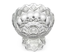 Kings Pattern Cut Glass Punch Bowl by Hawkes