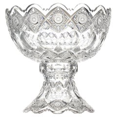 Ponchera de cristal tallado con motivo de Reyes de Hawkes