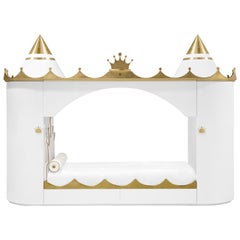 Kings & Queens Castle Kids Bed in with Gold Details by Circu Magical Furniture