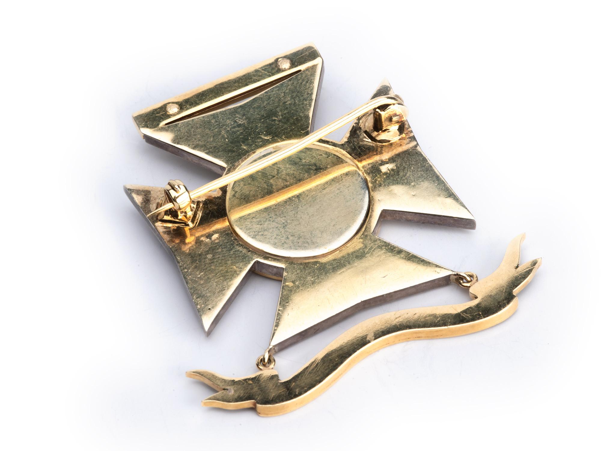 Spilla a cuore del Kings Royal Riffle Corps in vendita 1