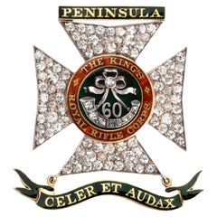 Kings Royal Riffle Corps Sweetheart Brooch