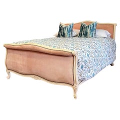 King Size, French Roll Top Upholstered Bed