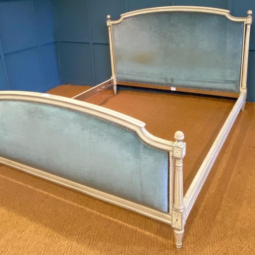 Louis XVI King Size Louis XV1 Style French Upholstered Bed