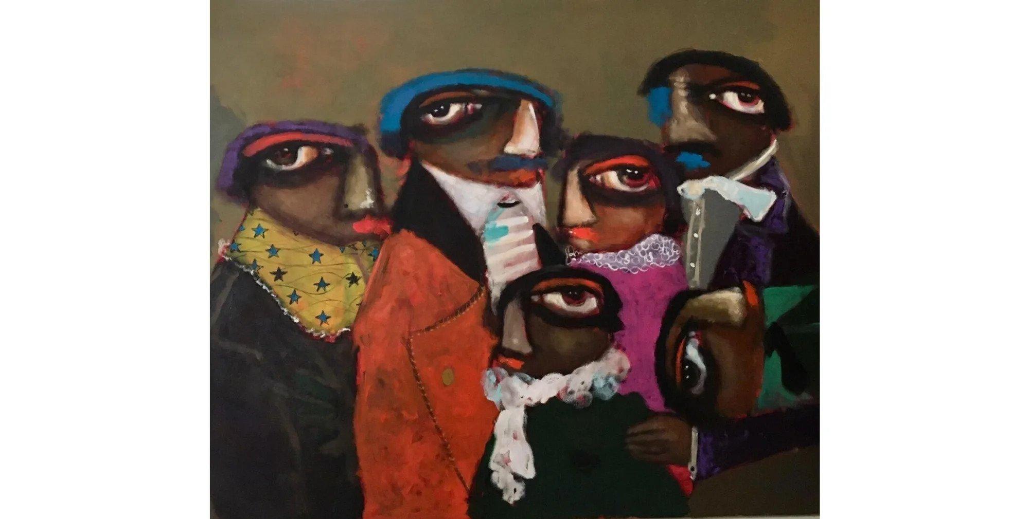 Untitled 1 

By Kingsley Obasi

Kingsley Obasi was born in 1983 in Nigeria. Obasi is a native of Abia State, and trained at the School of Art and Design, Yaba College of Technology, Nigeria. 

He is a painter whose work captures the human activities