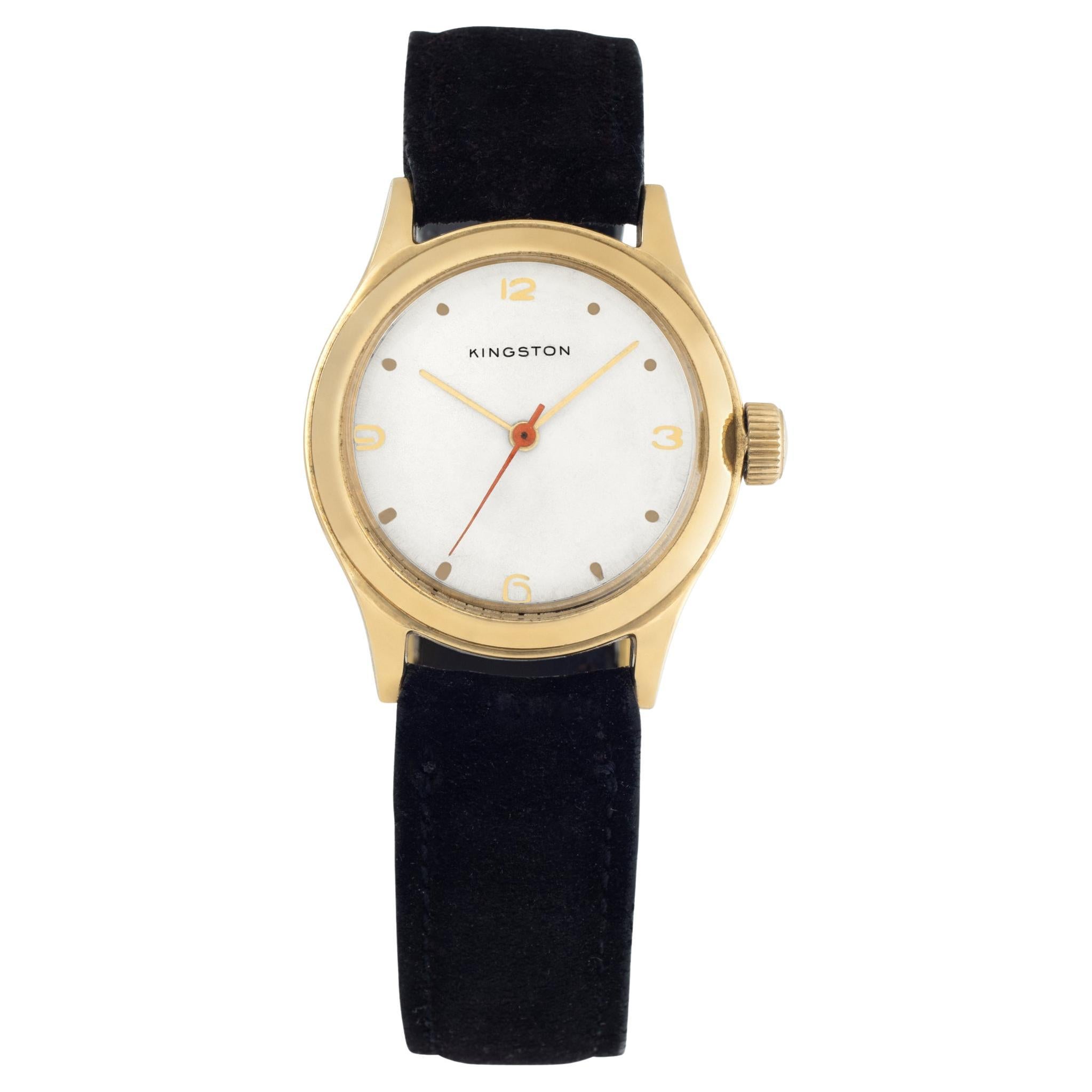 Kingston Vintage 14k Yellow Gold Wristwatch Ref W50162 For Sale