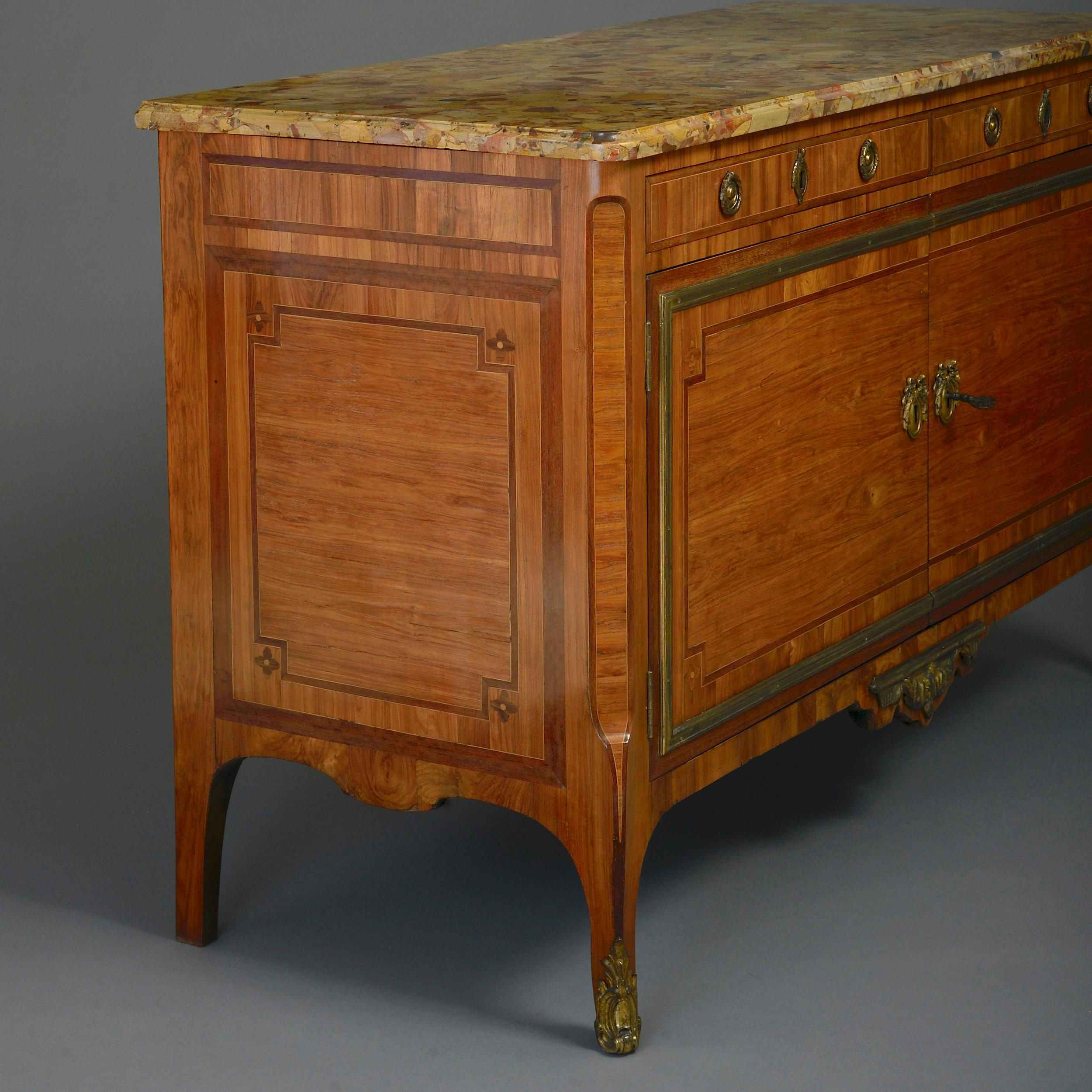 18th Century and Earlier Kingwood and Amaranth Commode by Claude-Charles Saunier For Sale