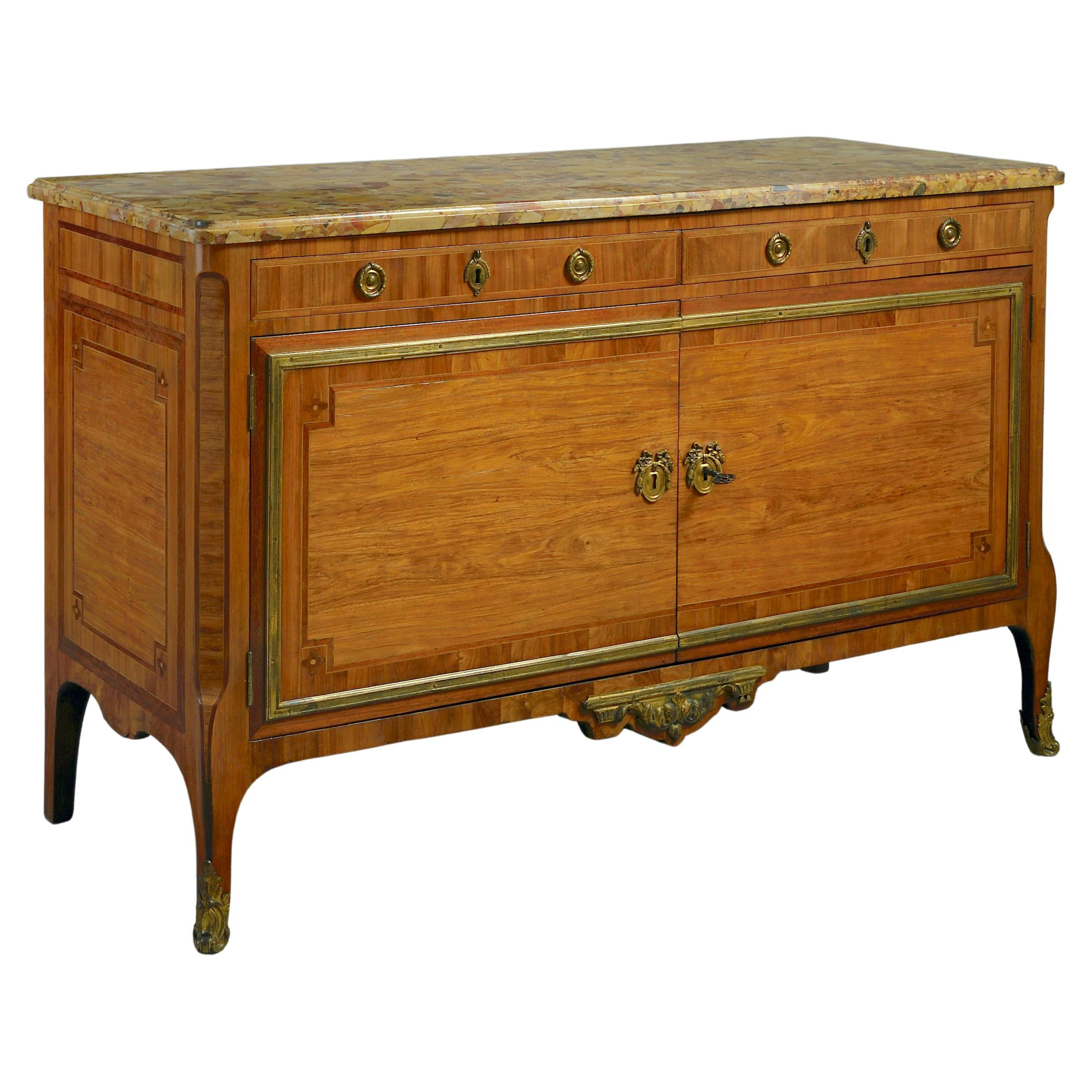 Kingwood and Amaranth Commode by Claude-Charles Saunier For Sale