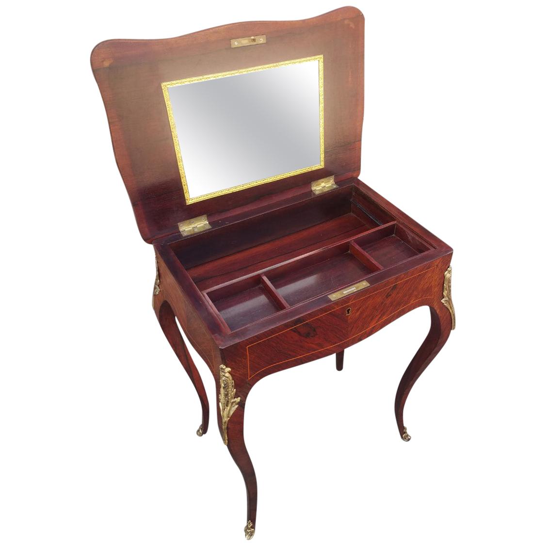  Dressing Table, Kingwood. French, circa 1900 For Sale