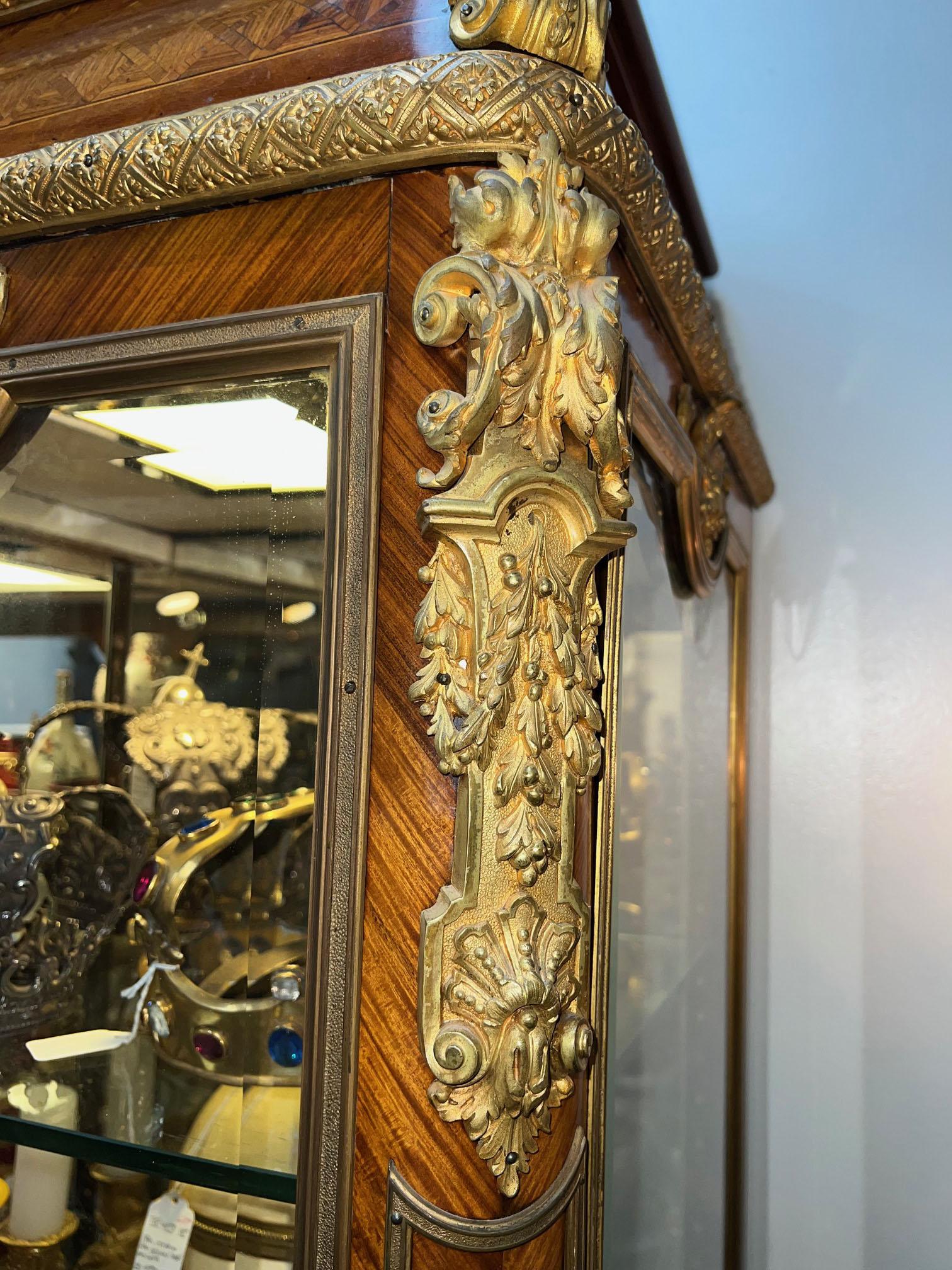 Late 19th Century Kingwood Vitrine Attributed to Grimard For Sale