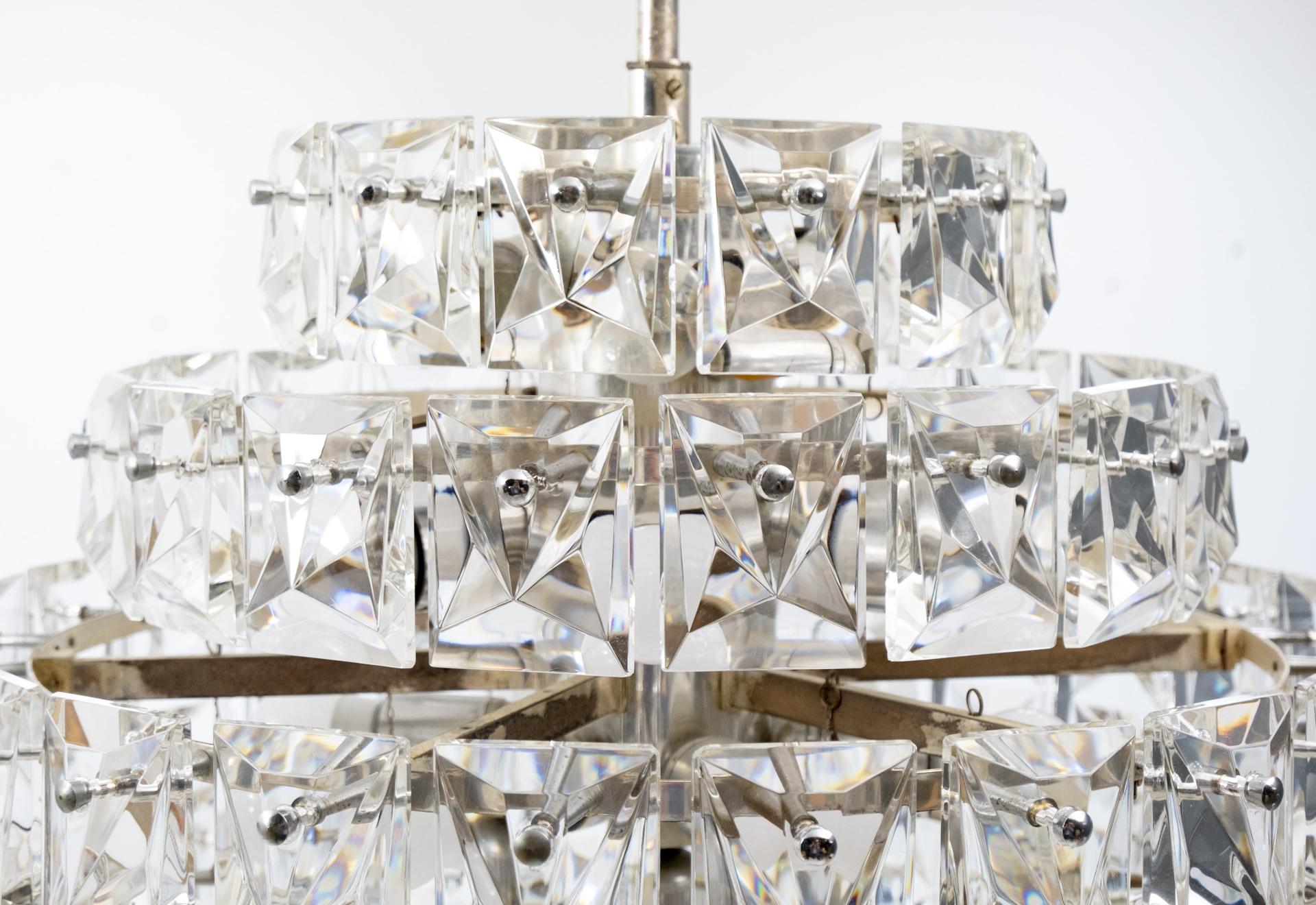 Kinkeldey 6 Tiered Chrystal Chandelier, 1970s For Sale 3