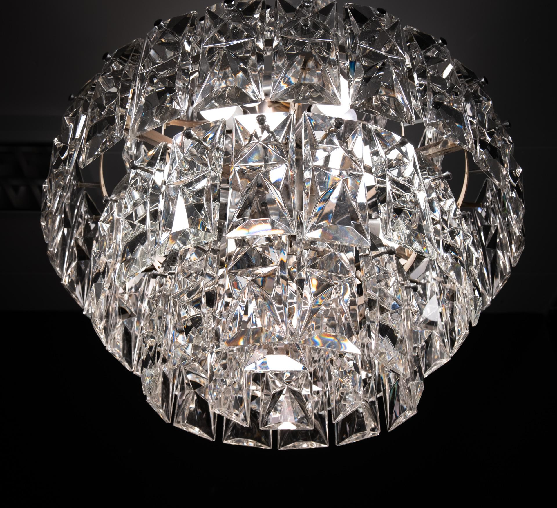 Kinkeldey 6 Tiered Chrystal Chandelier, 1970s For Sale 7