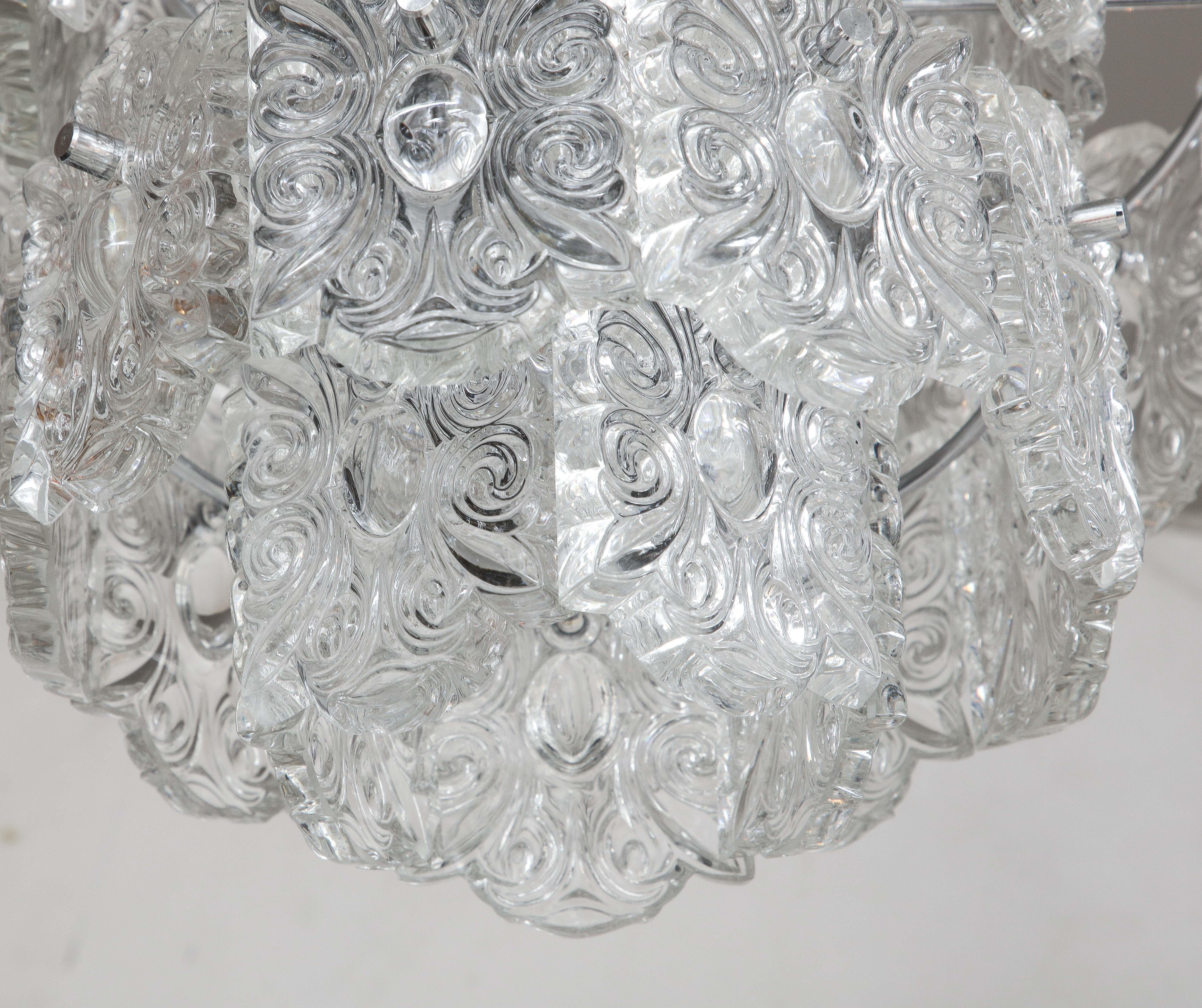 Kinkeldey, Austrian Cameo Crystal Chandelier For Sale 3