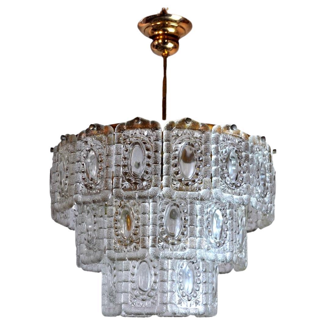 Kinkeldey Chandelier, 3 Levels, Germany, 1970