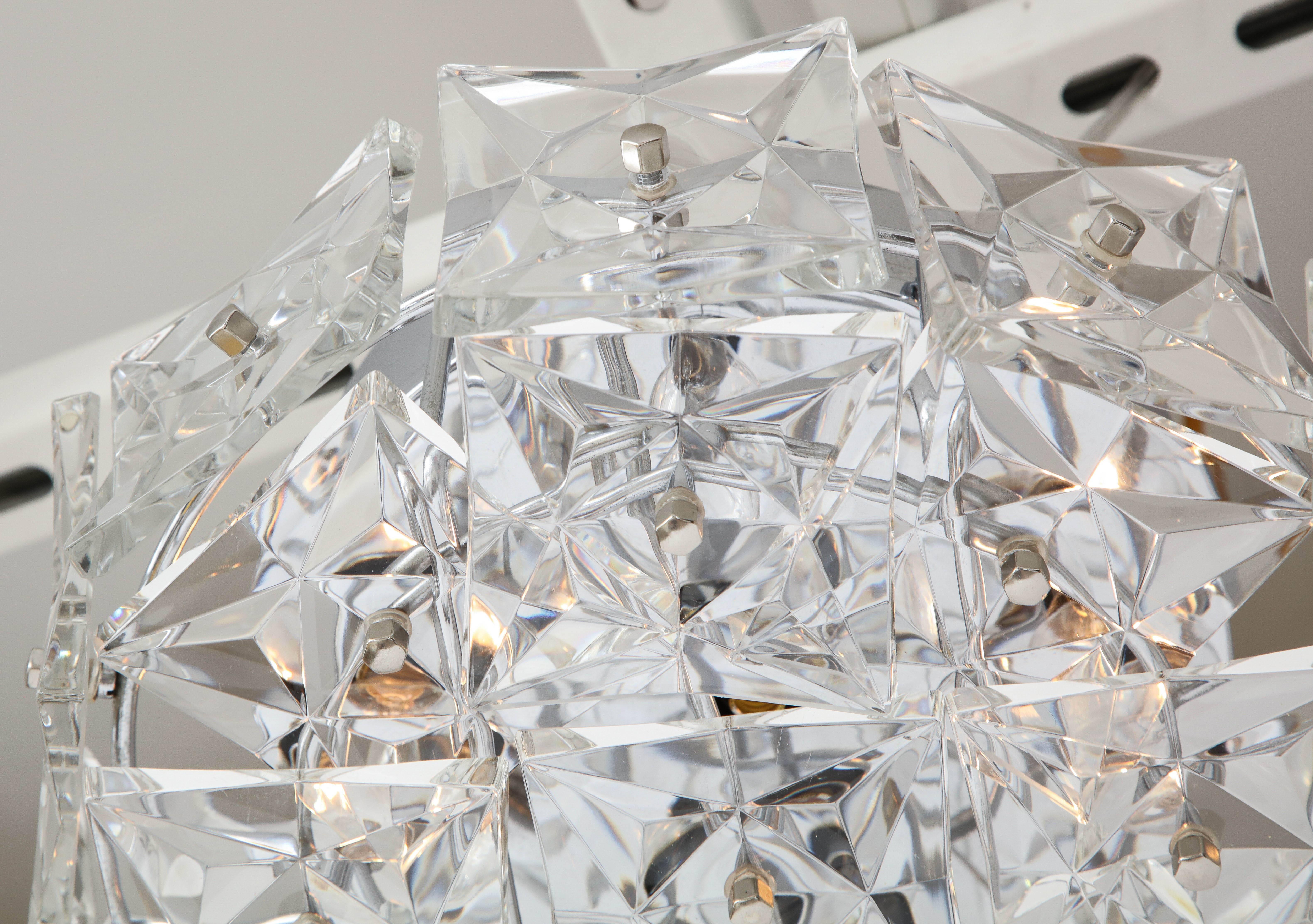 Cristal Kinkeldey Crystal Prism Flush Mount (Monture encastrée) en vente