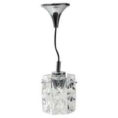 Kinkeldey Glass Pendant Ceiling Light With Six Crystal Pendant Drops