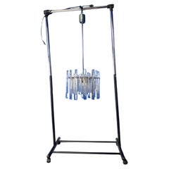 Solid Glass Rod Chandelier, Kinkeldey Germany, 1960