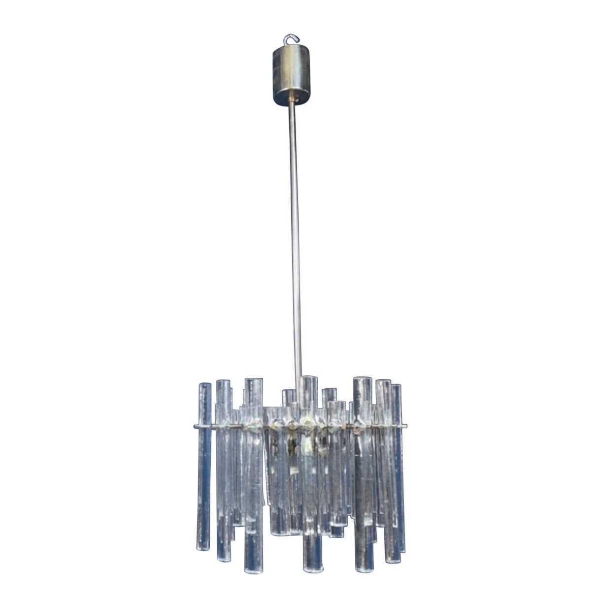 Kinkeldey Glass Rod Chandelier, Germany, 1960 en venta