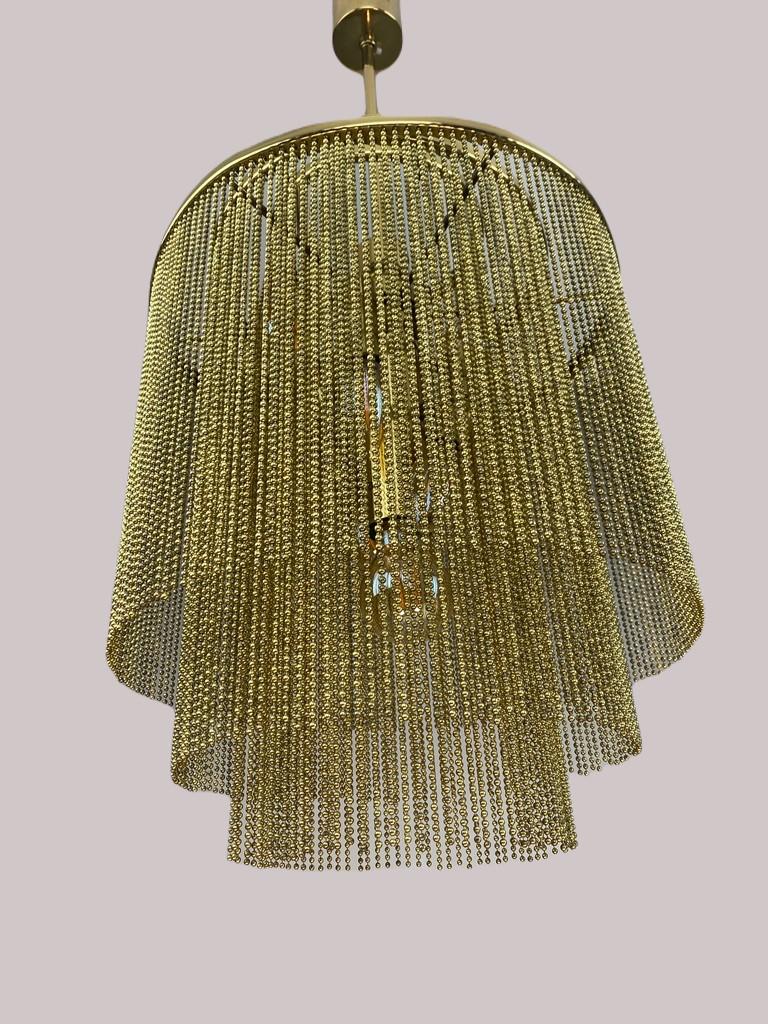 Kinkeldey stunning brass chandelier- 1960 Germany In Good Condition For Sale In The Hague, NL
