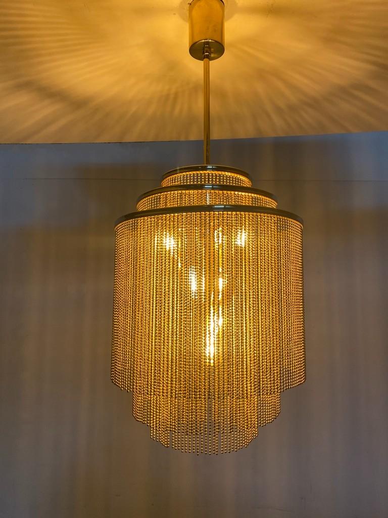 Kinkeldey stunning brass chandelier- 1960 Germany For Sale 2