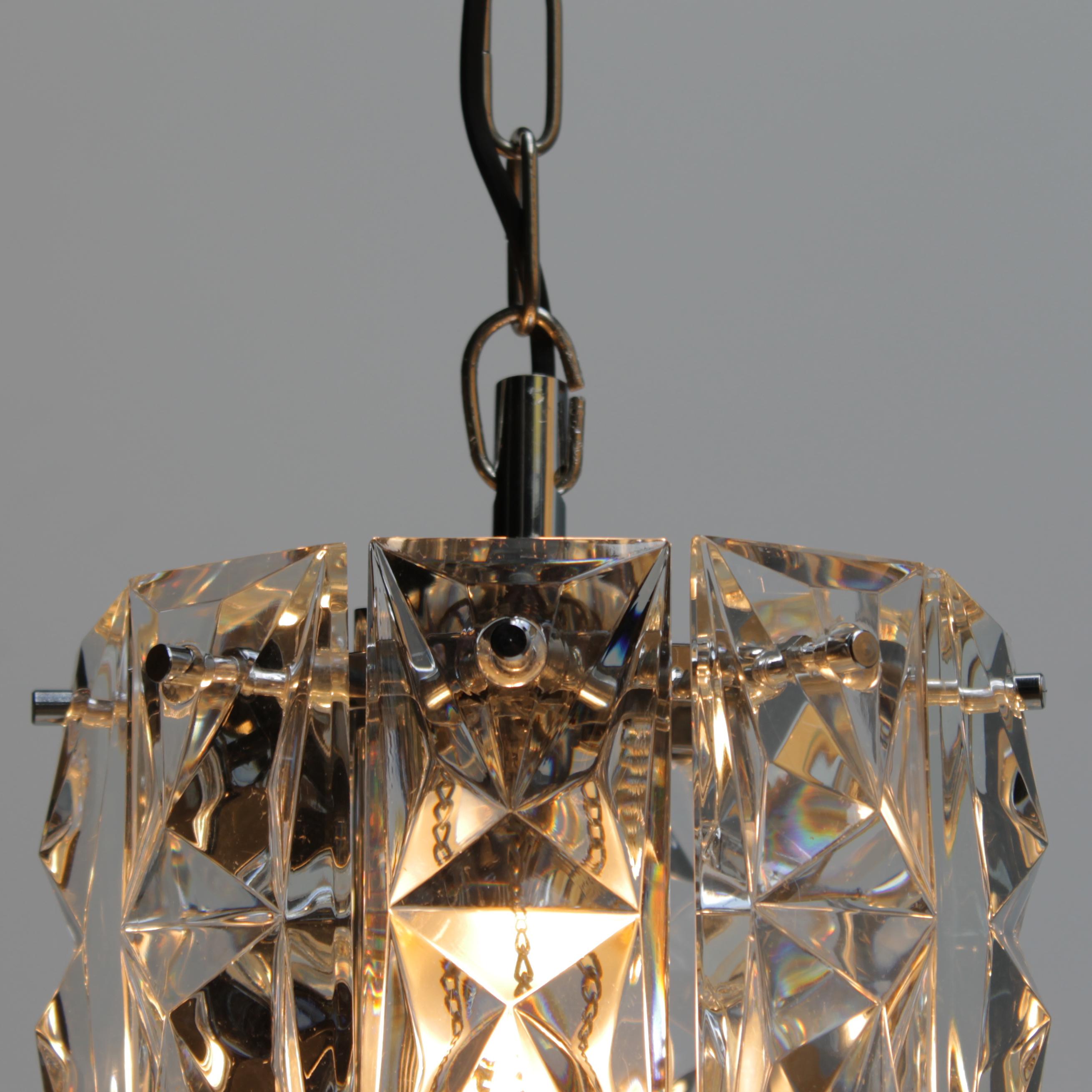 Kinkeldey Two Tier Pendant with Faceted Crystals For Sale 3