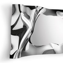Kinky Rectangular Mirror in Fused Mirror Glass