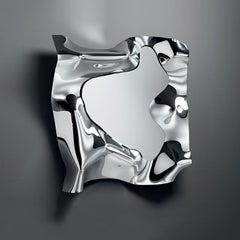 Specchio quadrato Kinky in vetro a specchio fuso