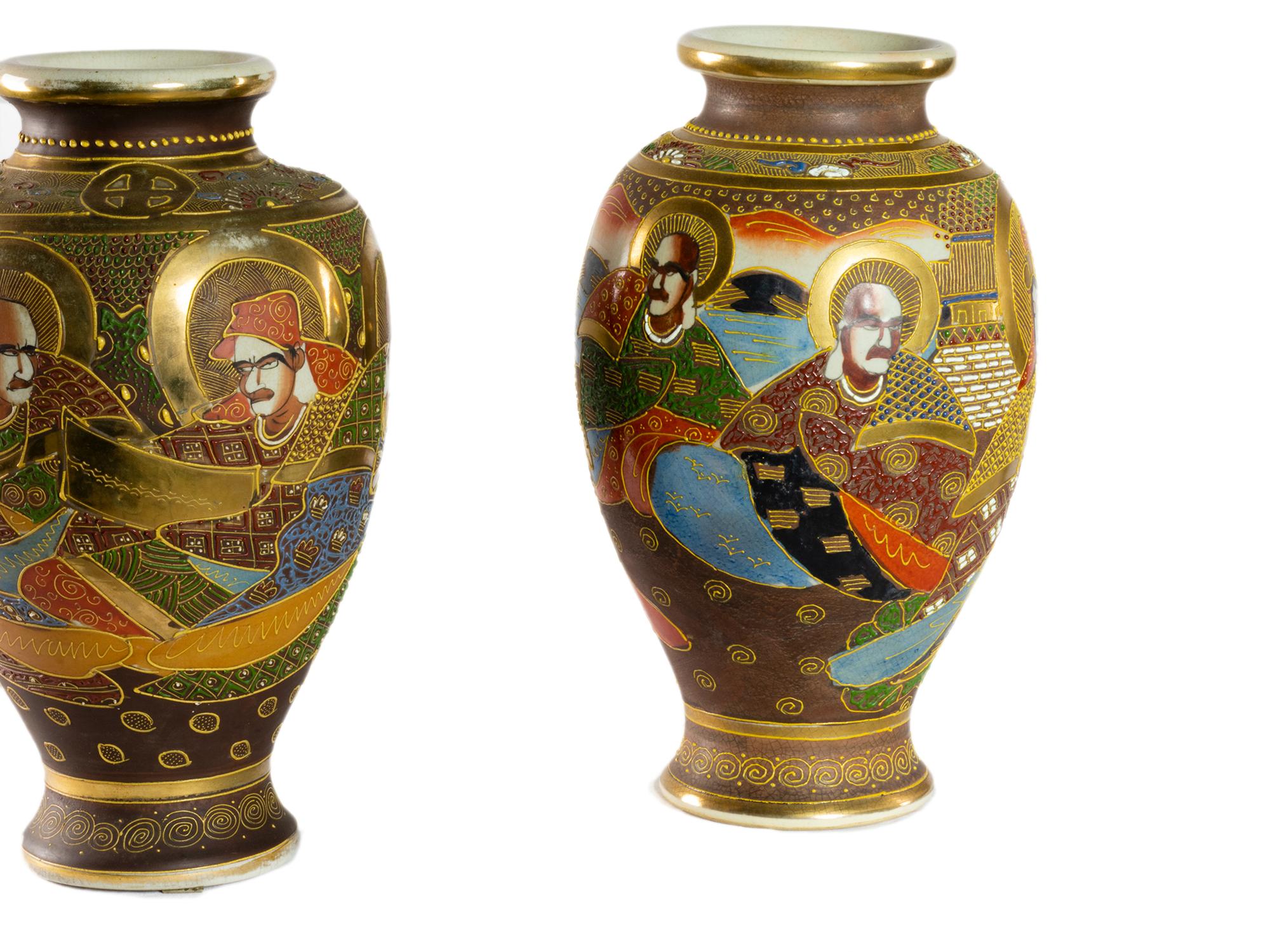 Kinkzan Satsuma-Vasen, Japan, 19. Jahrhundert im Zustand „Gut“ im Angebot in Lisbon, PT