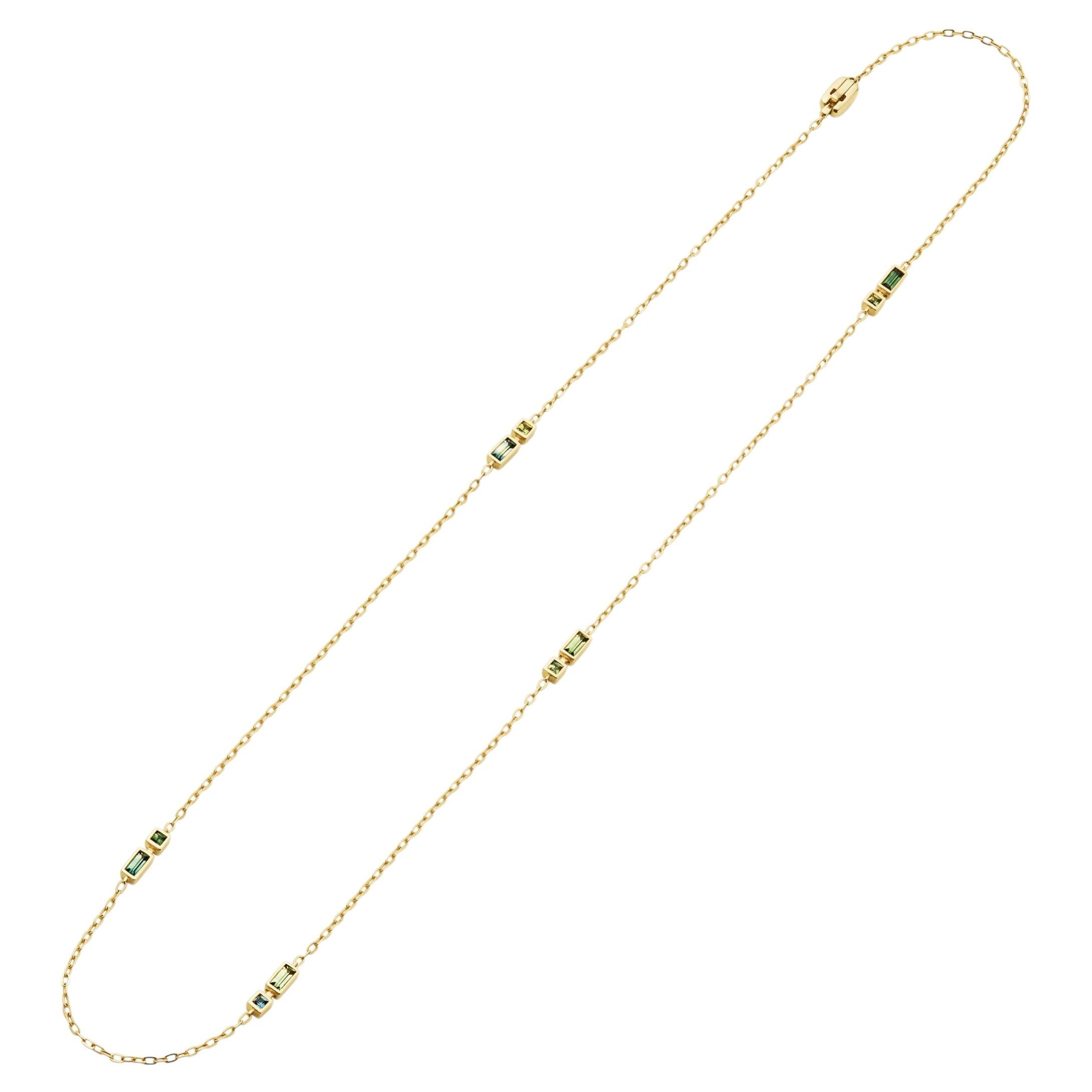 KINRADEN ARNE Necklace in 18K Gold with Queensland Sapphires For Sale