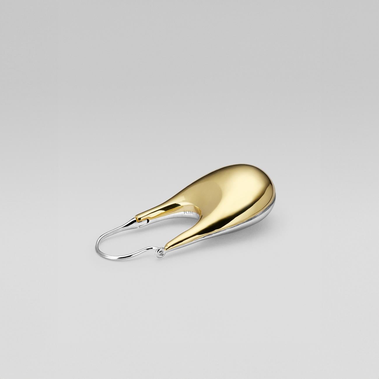 KINRADEN DORIC MEDIUM 'GEMINI' Earring - 18k gold & sterling silver For Sale 5