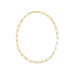KINRADEN EXHADEN ihre Halskette – 18 Karat Gold, 3 silberne Glieder