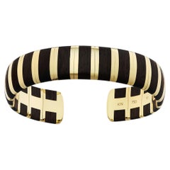 KINRADEN HELENA Bracelet in 18K Gold and Mpingo Blackwood from Tanzania