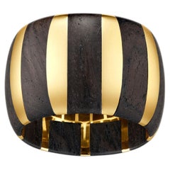 KINRADEN ISADORA Ring in 18K Gold with Mpingo Blackwood from Tanzania, Size 7