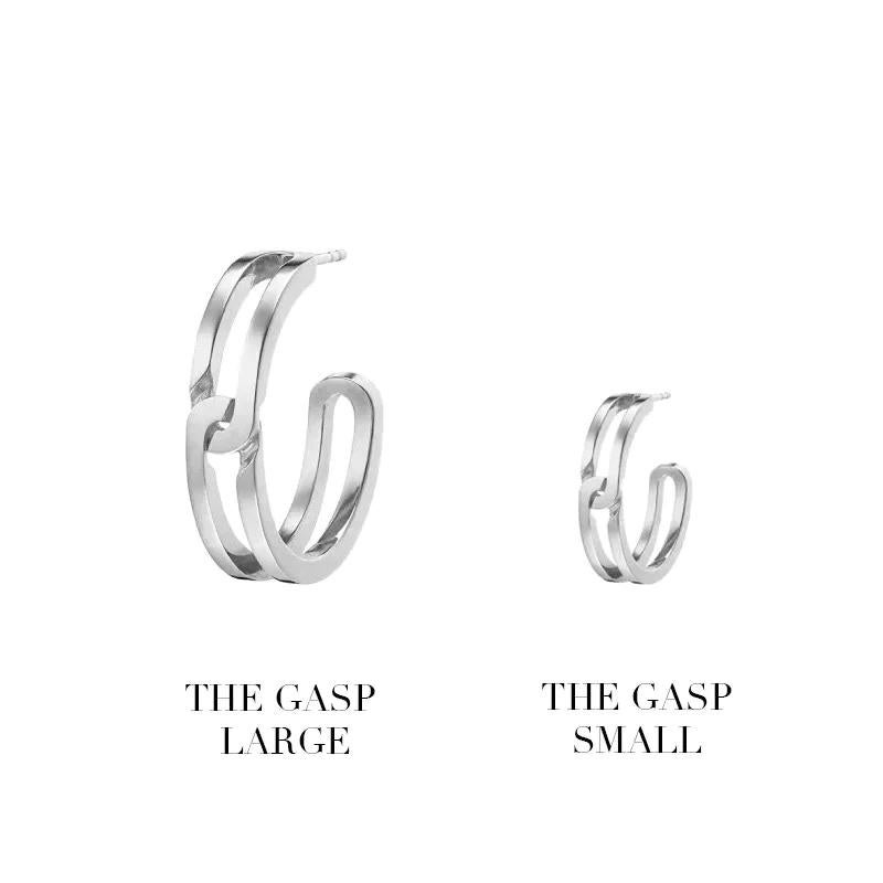KINRADEN THE GASP LARGE Earring - sterling silver (a pair) For Sale 2