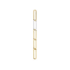 KINRADEN THE SIGH V LARGE Earrings - 18k gold, 1 silver link